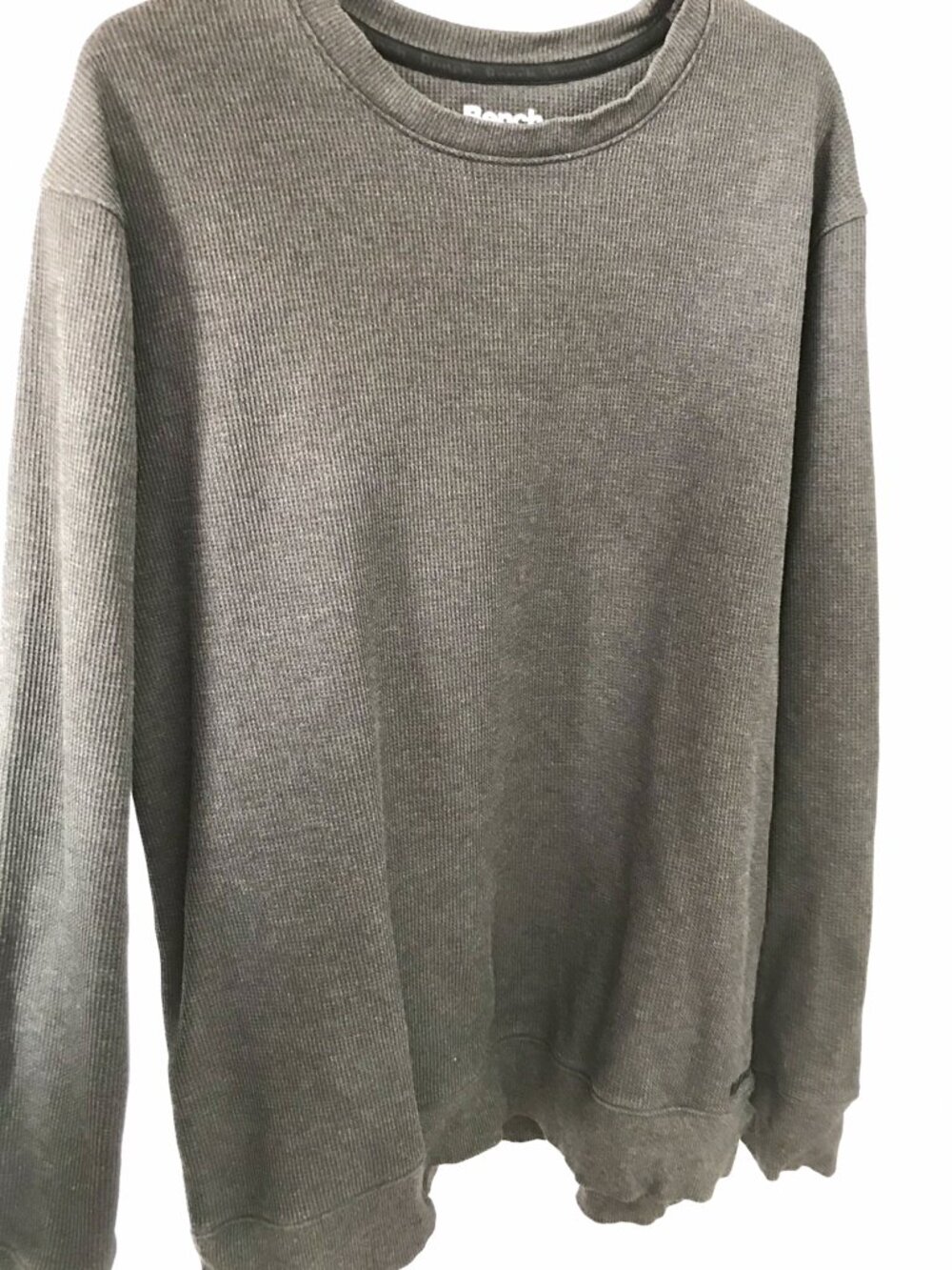 Bench Dark Gray Waffle Crewneck